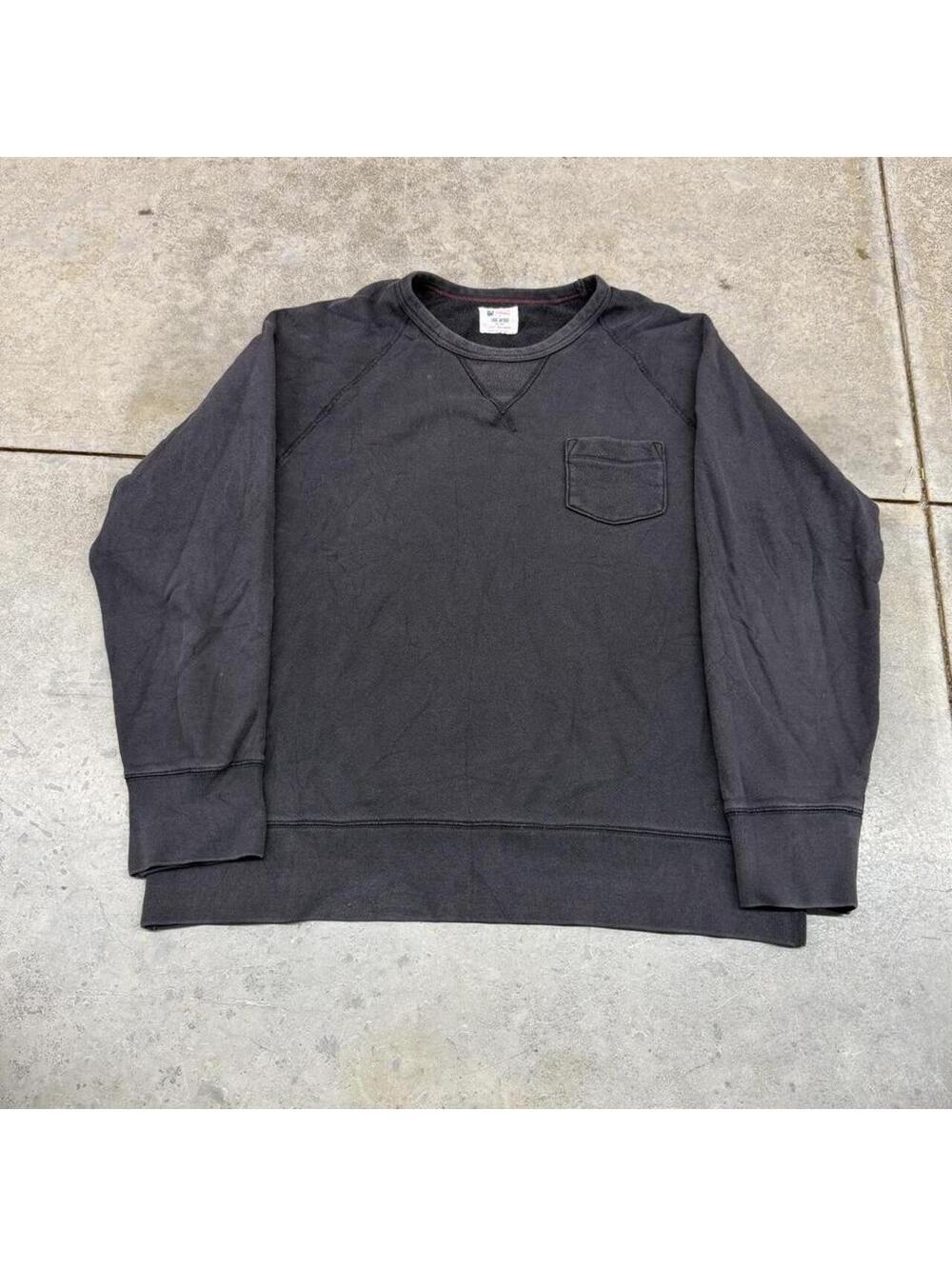 vintage champion todd snyder faded black pocket crewneck size xxl